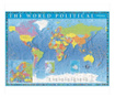 Пъзел Политическа карта на света, за деца и възрастни, 2000 броя, Премиум модел