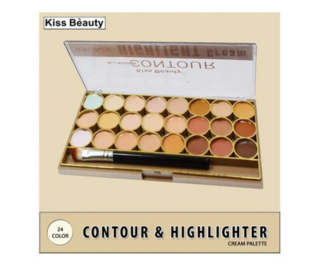 Paleta Contur Kiss Beauty Bronze Highlight Cream Palette, 2