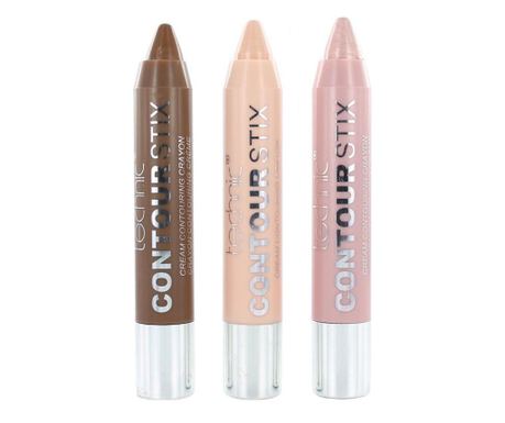Комплект от 3 кремообразни контурни и осветителни моливи, Technic Contour Stix