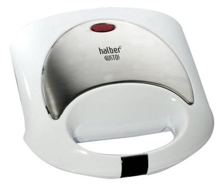 Sandwich Maker Halber SM-1500, 700 W, Alb / Inox