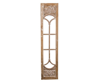 Decoratiune de perete fereastra, aspect antichizat, 115x26x2,5 cm