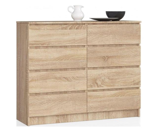 Comoda k120 cu 8 sertare stejar sonoma 120 x 99 x 40 cm