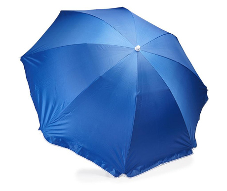 Umbrela de plaja promotionala, Roly, Poliester, 155 cm - Albastru