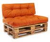 Set 2 perne pentru canapea de exterior Pandia Home, poliester impermeabil, portocaliu