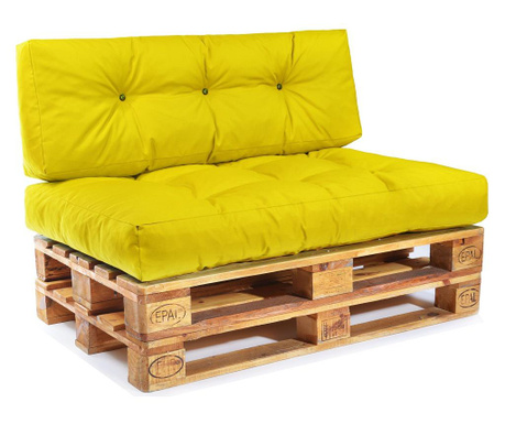 Set 2 perne pentru canapea de exterior Pandia Home, galben