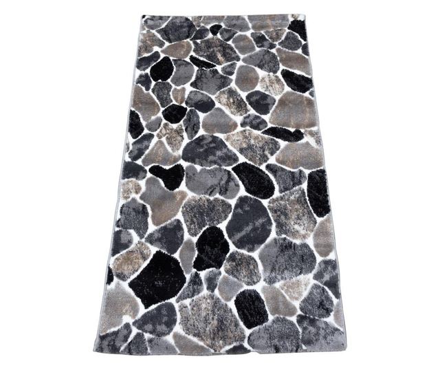 Килим Silver 603X, 80x125 см, 30% полиестер , височина плюс 9 мм, тегло 1800g / кв.м, сиви петна