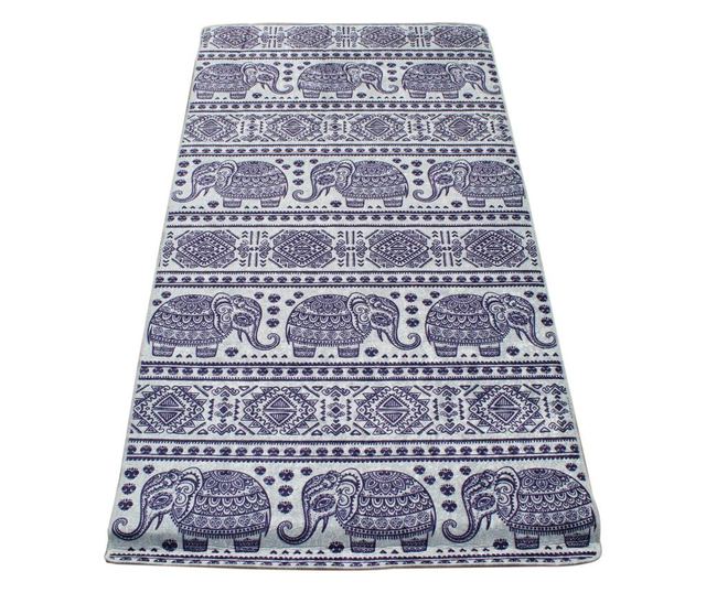 Килим Kino Elephant,100x200 см, тънък, дебелина 6 мм, миещ се, полиестер, неплъзгащ се, антибактериален, тегло 800g / кв.м, моде