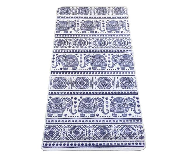 Килим Kino Elephant,100x200 см, тънък, дебелина 6 мм, миещ се, полиестер, неплъзгащ се, антибактериален, тегло 800g / кв.м, моде