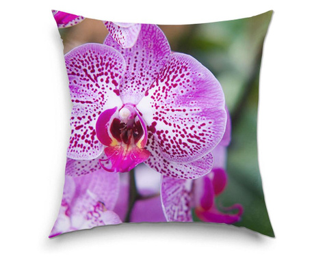 Perna decorativa Art Factory, Orhidee rozalie, Flori, Decoratiuni Casa, 38 x 38 cm