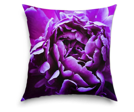 Perna decorativa Art Factory, Floare purpurie, Flori, Decoratiuni Casa, 38 x 38 cm