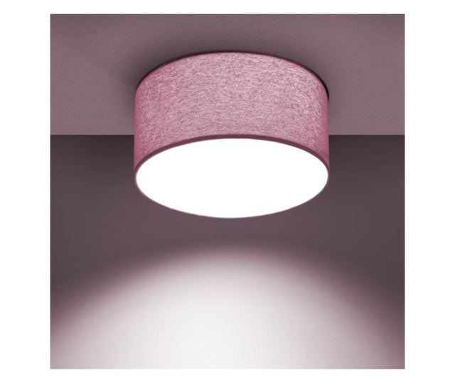 Plafon cu abajur textil 25cm 25x13 cm