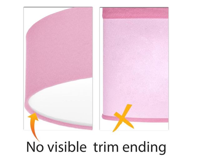 Plafon cu abajur textil 25cm 25x13 cm