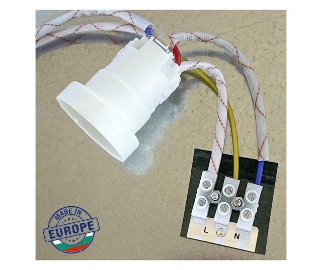 Plafon cu abajur textil 25cm 25x13 cm