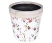 Ghiveci ceramica,16x16x15.8 cm,3 protectii antiderapante pe partea inferioara,multicolor