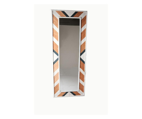Oglinda de perete Gauge Concept, Ayna, lemn de mesteacan, 149x57x3 cm, stejar