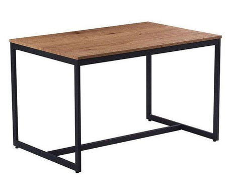 Étkezőasztal, 120x80 cm, diófa-fekete - BEN
