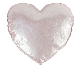 Csillogó szív alakú díszpárna, 39 cm, rózsaszín - PTIT COUEUR