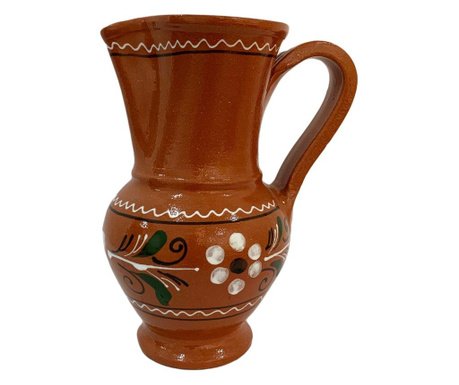 Carafa din ceramica de Arges realizata manual, Argcoms, Vin/Apa, Pelican