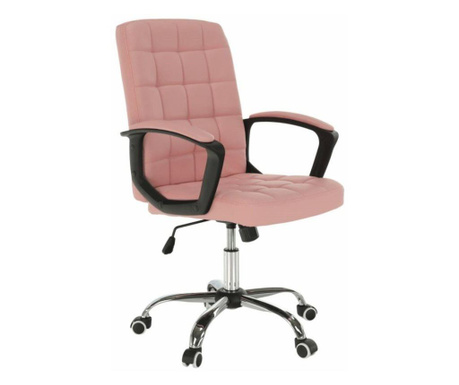 Steppelt textilbőr irodai szék, púderrózsaszín - LACELLE