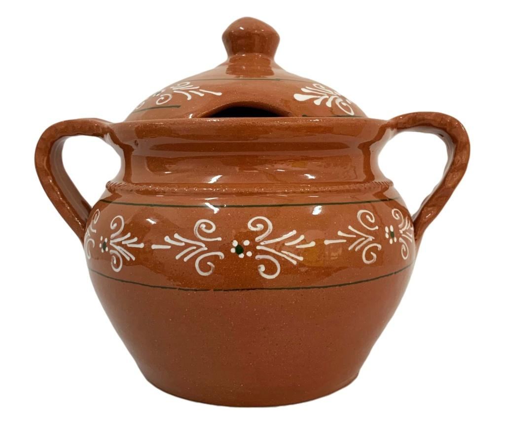 Serviciu de masa pentru 6 persoane din ceramica de Arges realizat manual, Argcoms, 29 bucati/set, Pictura traditionala - 2