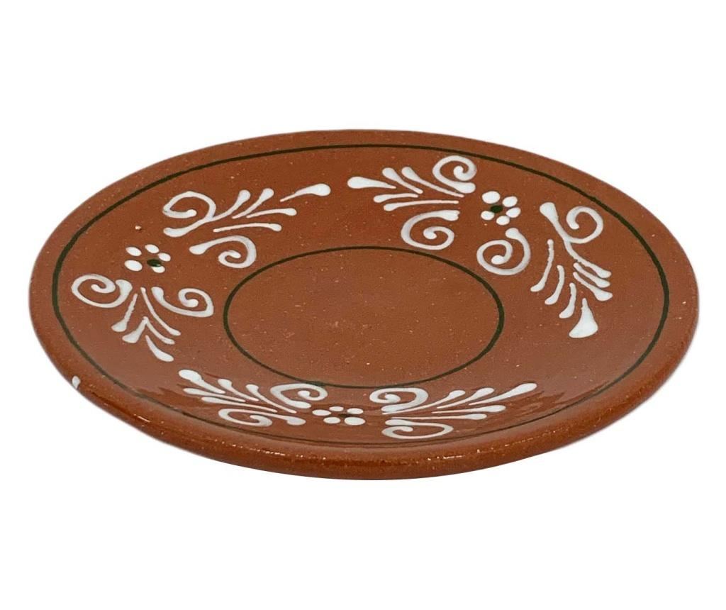 Serviciu de masa pentru 6 persoane din ceramica de Arges realizat manual, Argcoms, 29 bucati/set, Pictura traditionala - 8