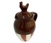 Cana cu 6 cesti din ceramica de Arges realizate manual, Argcoms, Vin, Pictura traditionala, Fond maro thumbnail 3
