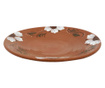 Serviciu de masa pentru 6 persoane din ceramica de Arges realizat manual, Argcoms, 29 bucati/set, Pictura florala