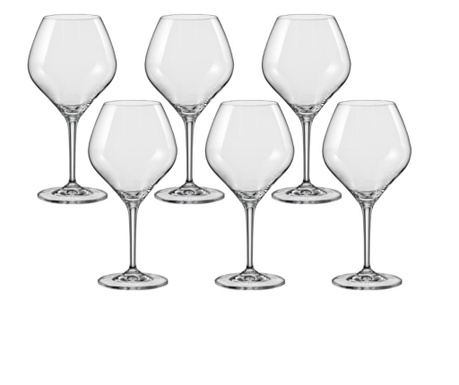 Set 6 pahare vin alb bohemia cristal amoroso  280 ml