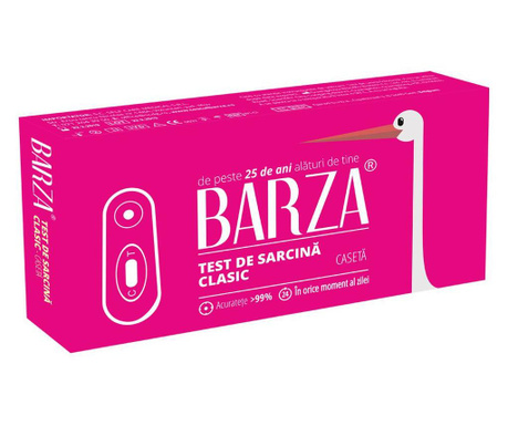Test de sarcina caseta Barza