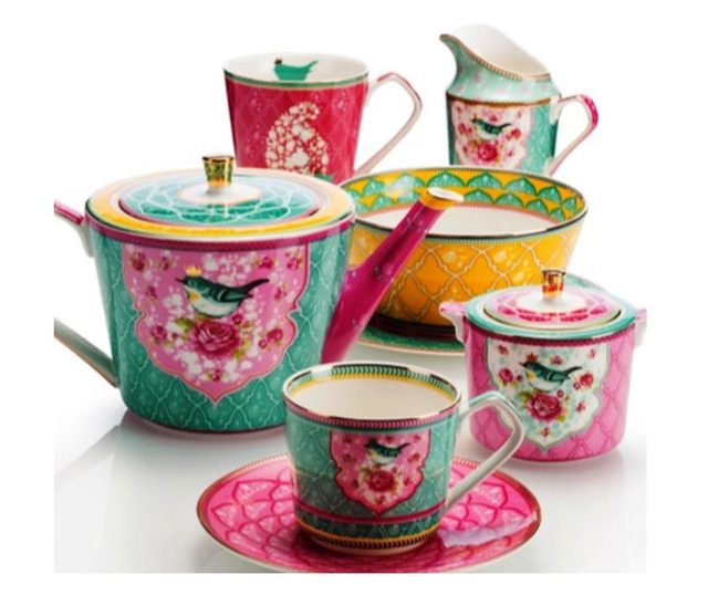 Ceasca ceai cu farfurie Colore