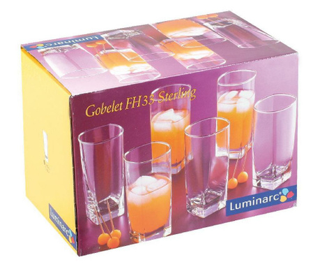 Set pahare long drink 330ml Sterling