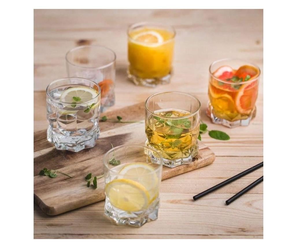 Set pahare whisky AMBITION Diamond, 6 piese, 325 ml, sticla - 3