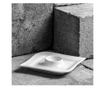 Suport ou 12.5x12.5cm, portelan alb, AMBITION Fala