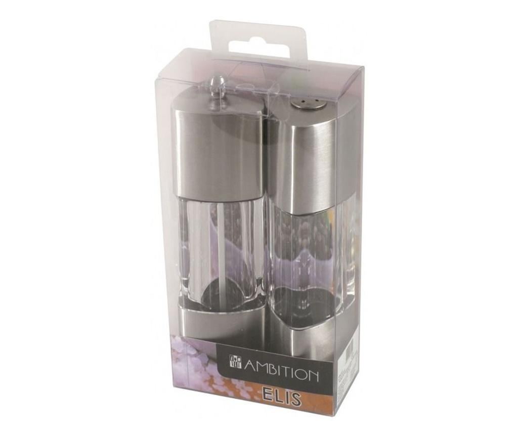 Set 2 piese, rasnita piper 18.5cm si solnita, AMBITION Elis - 3