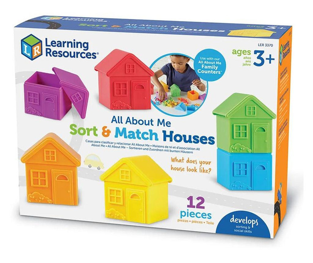 Комплект за сортиране къщи Learning Resources