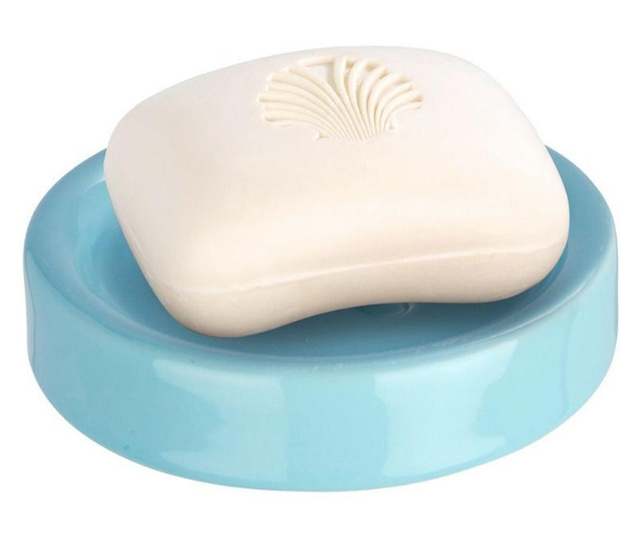 Wenko керамична поставка за сапун, Polaris, пастелно синя