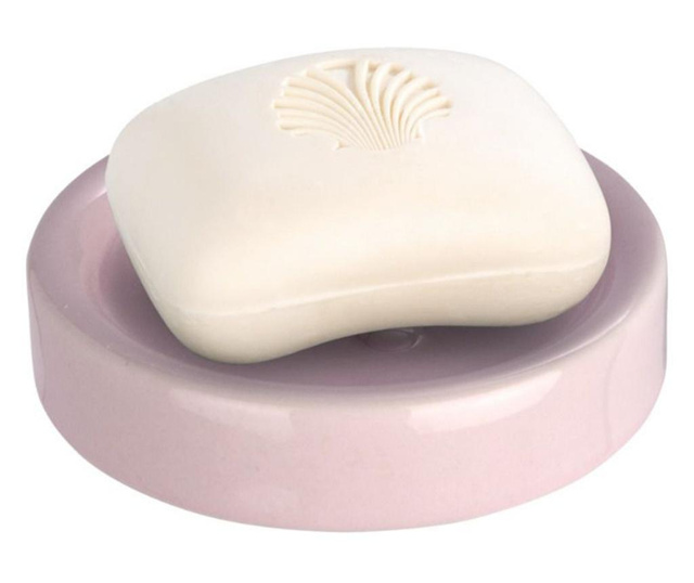 Wenko керамична поставка за сапун, Polaris, пастелно розова