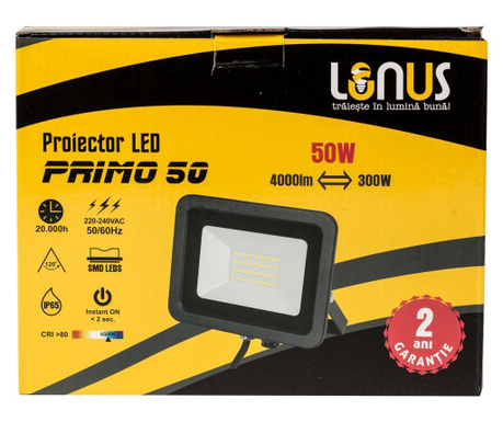 Proiector LED Lunus, 50W, 4000lm, IP65