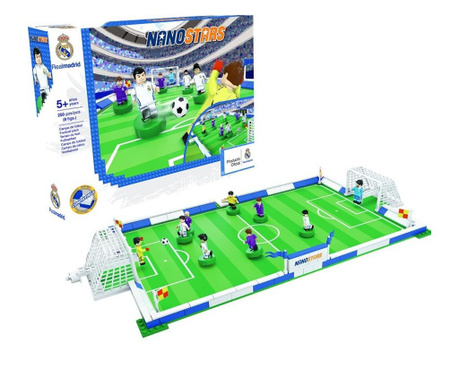 Set de constructie, Nanostar, Teren de fotbal Real Madrid,