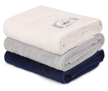Комплект 3 кърпи за баня Alinda 70x140 cm