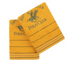 Set 2 prosoape de baie Beverly Hills Polo Club, Alinda, bumbac, 480 gr/m², 50x90 cm, galben mustar