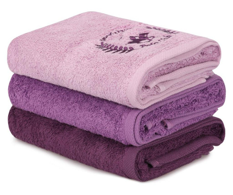 Комплект 3 кърпи за баня Alinda 50x90 cm