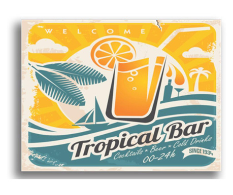 Tablou tropical bar, Printly, 100x70cm