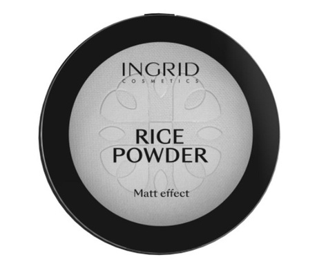 Pudra de fata translucenta ingrid rice powder matt effect