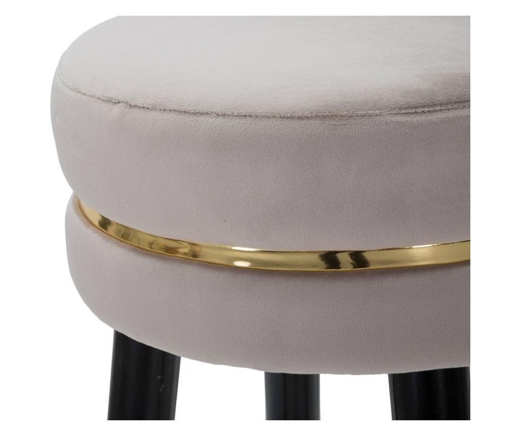 Barski stol Paris sivo/zlato cm ø 35x74 - 4