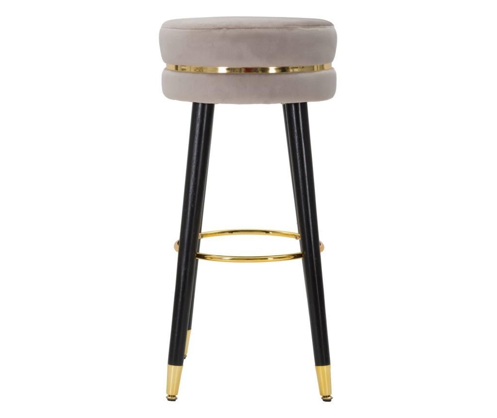 Barski stol Paris sivo/zlato cm ø 35x74 - 2