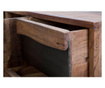 Bufet inferior Mauro Ferretti, Industrial, lemn de salcam, 175x80x80 cm, maro/negru