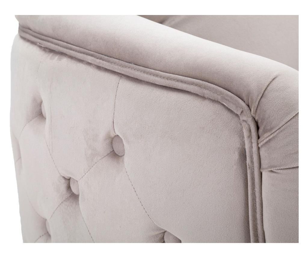 Fotoliu Mauro Ferretti, Glam, gri/auriu, 76x74x71 cm - 6