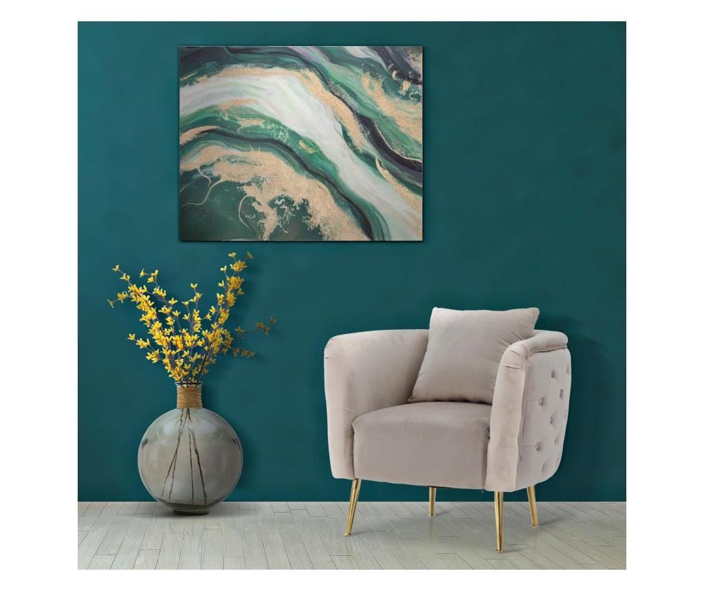 Fotoliu Mauro Ferretti, Glam, gri/auriu, 76x74x71 cm - 8