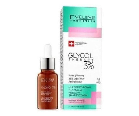 Ser pentru fata, Eveline Cosmetics Glycol Therapy 3%, 18 ml